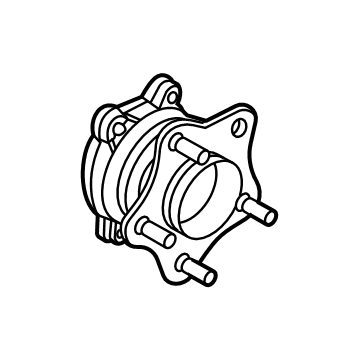Nissan 43202-5MP0A HUB ASSY-REAR AXLE
