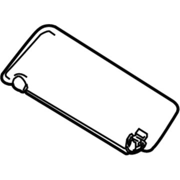 Nissan 96400-ZQ00B Passenger Side Sun Visor Assembly