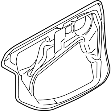 BMW 51-48-7-033-653 Sound Insulating Door Rear Left