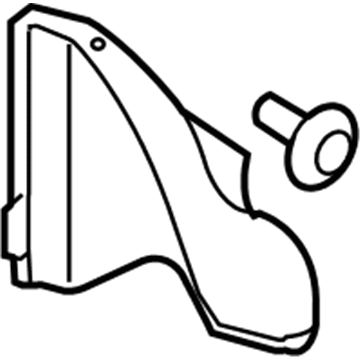 Hyundai 86821-1E200 Rear Wheel Guard Assembly, Left