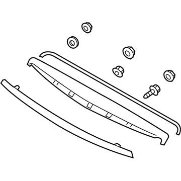 Hyundai 86355-3L300 Garnish Assembly-Radiator Grille, Upper