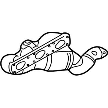 BMW 18-40-7-514-502 Exchange. Exhaust Manifold With Catalyst