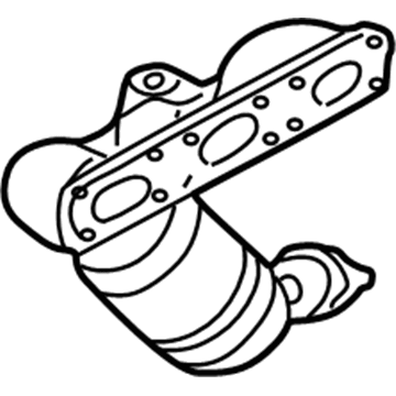 BMW 18-40-7-514-503 Exchange. Exhaust Manifold With Catalyst