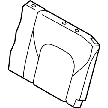 Nissan 89670-5ZU1B Trim Assembly-3RD Seat Back, LH