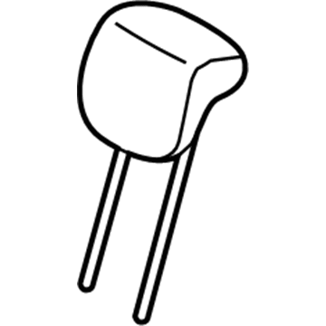 Nissan 86480-1ZR5B Headrest Assy-3RD Seat