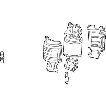 Acura 18280-RN0-A20 Converter Assembly, Rear Primary
