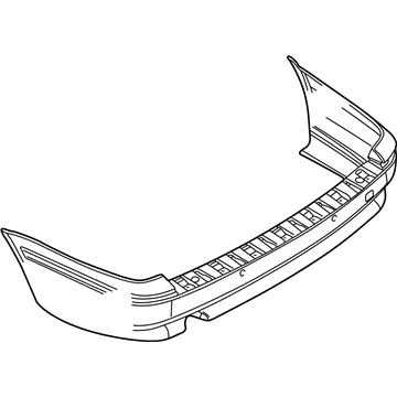 BMW 51-12-8-164-219 Panel, Bumper, Primed, Rear