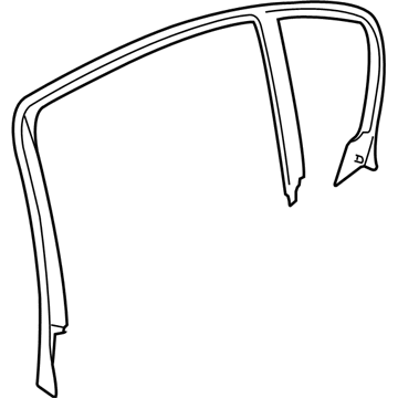 BMW 51-34-7-060-221 Cover, Window Frame, Door Rear Left