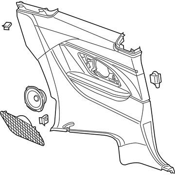 GM 23289060 Lower Quarter Trim