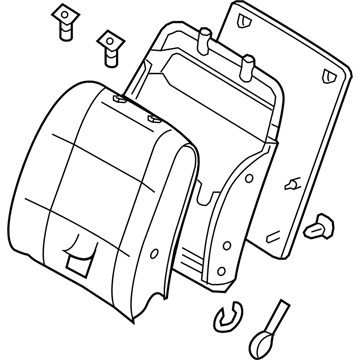 Nissan 87650-ZS70C Back Assembly Front Seat