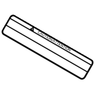 Nissan 99053-1CA0A Label-Oil Caution