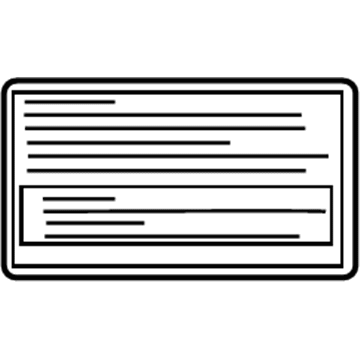 Nissan 27081-EQ500 Label-Clean Filter