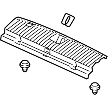 Honda 84640-TP6-A01ZA Lining Assy., RR. Panel *NH167L* (GRAPHITE BLACK)