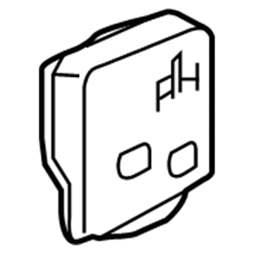 Hyundai 83393-F2000 Pad-Rear Door Impact, LH