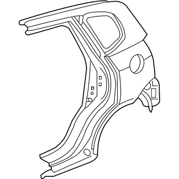 Honda 04636-TK6-A81ZZ Panel Set, R. RR. (Outer) (DOT)