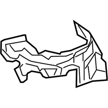 Lexus 53783-0E010 Insulator, Apron Front Fender, RH