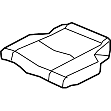 Honda 82131-SZA-A02ZC Cover, Right Rear Seat Cushion Trim (Warm Gray)
