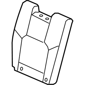 Honda 82121-SZA-A02ZC Cover, Right Rear Seat-Back Trim (Warm Gray)
