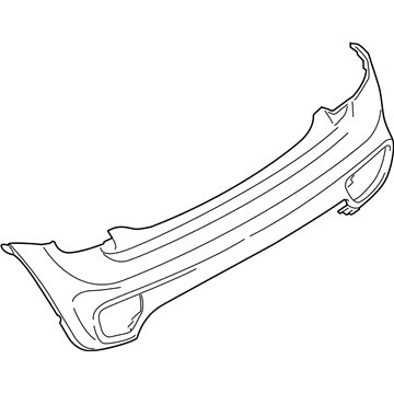 BMW 51-77-7-382-173 Panel, Bumper, Primed, Rear