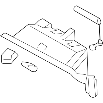 Nissan 68108-JF10A Panel-Instrument Lower, Assist