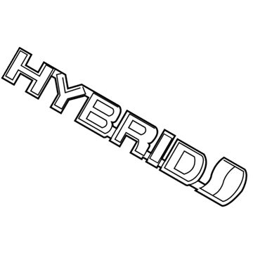 Toyota 75374-12090 Nameplate