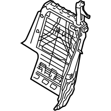 BMW 52-10-9-118-173 Seat Backrest Frame Left