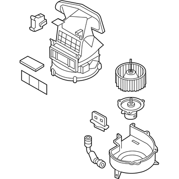 Nissan 27200-7Y00A Blower Assy-Front