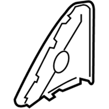 BMW 51-33-7-226-611 Cover, Mirror Triangle, Inner Left