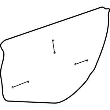 Lexus 67831-24080 Cover, Front Door Service Hole, RH