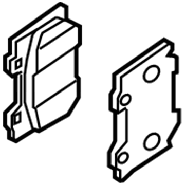 Infiniti D4060-6HH0B Pad Kit-Disc Brake, Rear