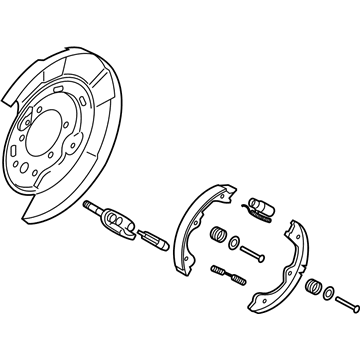 Infiniti 44000-1MC6A Brake Assembly-Parking Rear RH