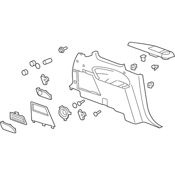 GM 23482481 Quarter Trim Panel