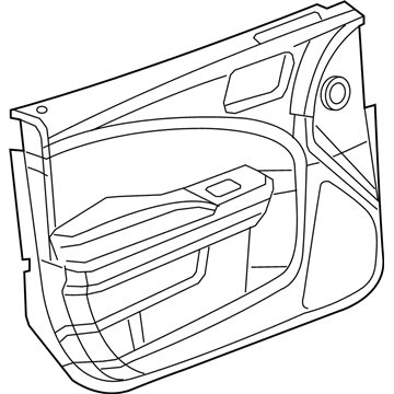 Mopar 5PF76DX9AH PANELASSY-Front Door Trim