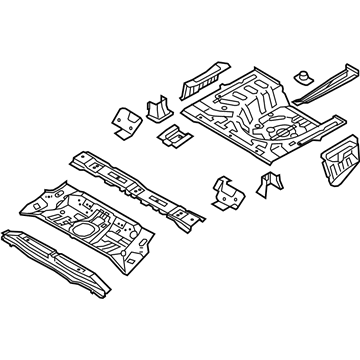 Kia 655101M510 Panel-Rear Floor