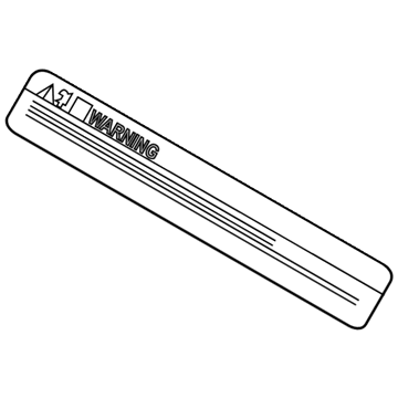 Nissan 990A8-3JV0A Label-Caution, HEV Operation