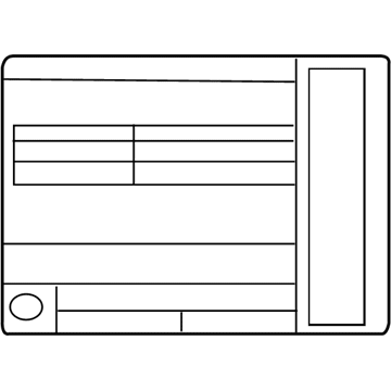 Nissan 14805-7FL0A Emission Label