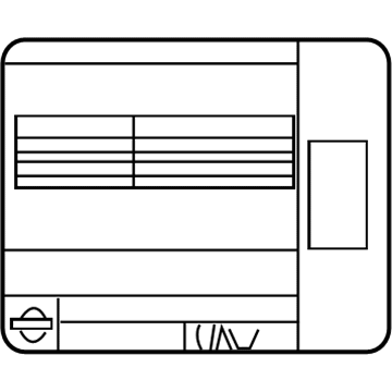 Nissan 14805-9KS0A Emission Label