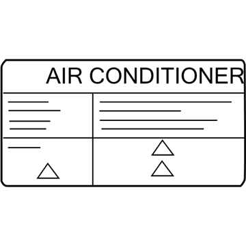 Nissan 27090-1HE1D Label Air Con