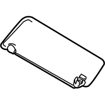 Nissan 96400-9FM1A Passenger Side Sun Visor Assembly