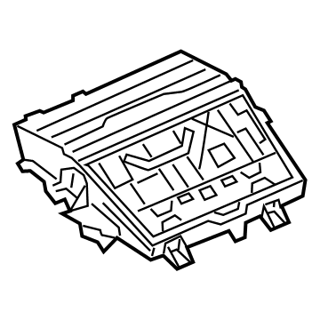 BMW 51-16-5-A55-204 STORAGE COMPARTMENT CENTER C