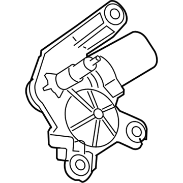 GM 93179057 Motor, Rear Window Wiper