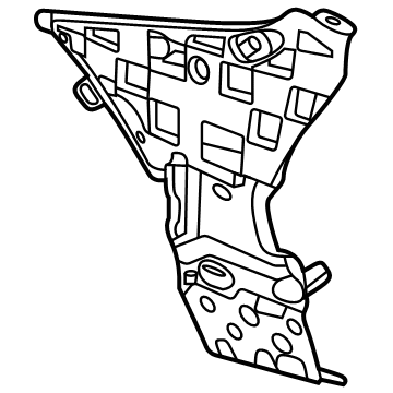 BMW 51-12-7-425-447 MOUNT, BUMPER REAR LEFT