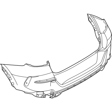 BMW 51-12-8-737-299 BUMPER TRIM PANEL, REAR, TOP