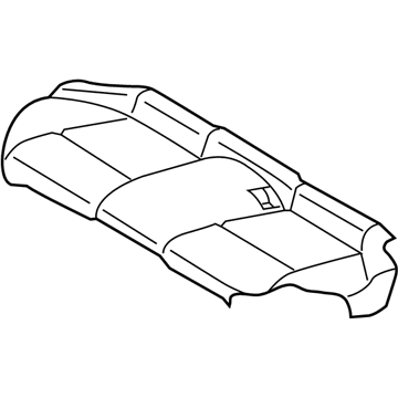 Infiniti 88320-4HK1A Trim Assy-Cushion, Rear Seat