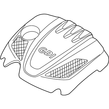 Kia 292402G700 Engine Cover Assembly