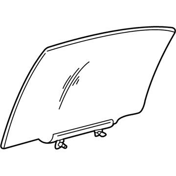 Lexus 68103-30681 Glass Sub-Assy, Rear Door, RH
