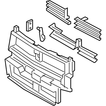 Ford HP5Z-8475-A Radiator Shutter Assembly