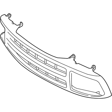 GM 15661740 Grille Asm, Radiator (Bare Plastic)