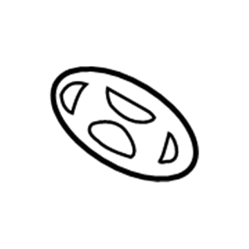 Hyundai 86353-26100 Symbol Mark H Logo Emblem, Rear