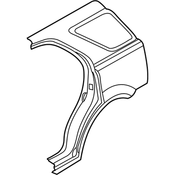 Kia 711013E1C0 Panel Assembly-Quarter Outer, LH